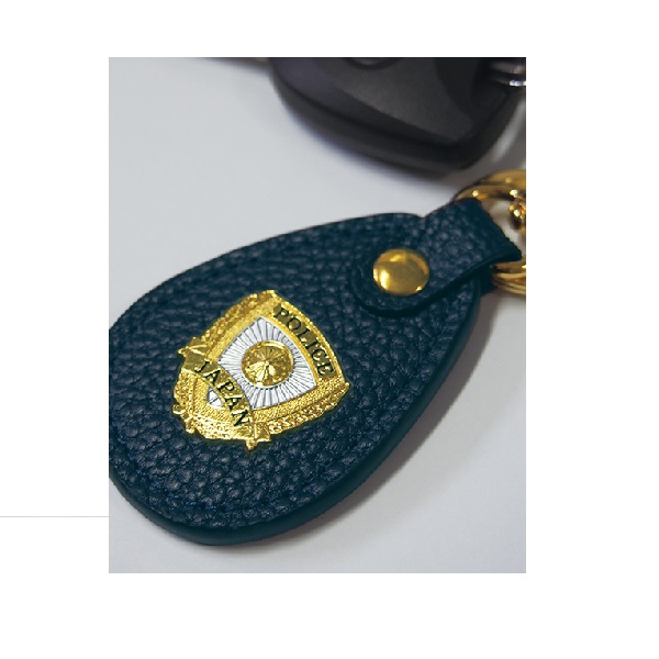 革製エンブレムキーホルダーの商品画像