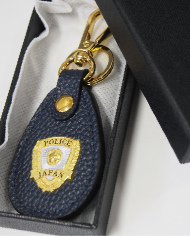 革製エンブレムキーホルダーの商品画像