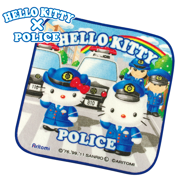 警察ハローキティプチタオルの商品画像